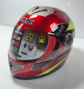Шлем мото интеграл IBK RED YELLOW GREEN SPEED XL  101