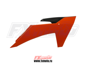 Пластик бака оранжевый правый K10