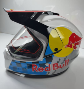 Шлем МОТАРД (Red Bull) WHITE BLUE RED XXL L03-1