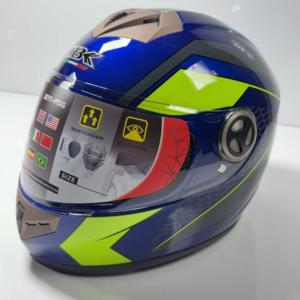 Шлем мото интеграл IBK BLUE YELLOW XL  101