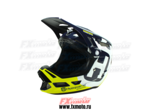 Шлем кроссовый BLUE WHITE YELLOW HUSQVARNA "M"  AIRCRAFT